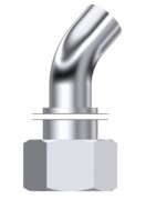 HEMBRA GIRAT.45º SOLDABLE METRICA INOX