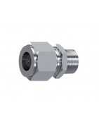 RACOR RECTO ROSCA CONICA NPT TRALE LOK INOXIDABLE FLUIDAL