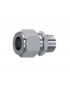 RACOR RECTO ROSCA CONICA BSPT TRALE LOK INOXIDABLE FLUIDAL