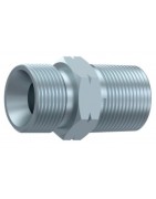 ADAPTADOR MACHO BSP 60º-MACHO NPT ACERO