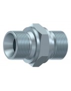 ADAPTADOR HIDRAULICO MACHO-MACHO METRICO 60º