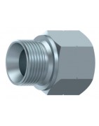 ADAPTADOR MACHO BSP 60º-HEMBRA FIJA NPT