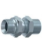 PASATABIQUE ACERO CON TUERCA BSP 60º.ADAPTADORES FLUIDAL
