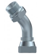CODOS HIDRAULICOS 45º M-H GIRATORIA 60º.ADAPTADORES FLUIDAL