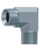 CODO 90º MACHO BSP 60º-MACHO NPT 60º HIDRAULICO.ADAPTADORES FLUIDAL