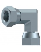 CODO 90º HEMBRA GIRAT.-HEMBRA GIRAT. BSP ACERO.ADAPTADORES FLUIDAL