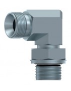CODO ACERO 90º MACHO 60º-MACHO BSP REGULABLE.ADAPTADORES FLUIDAL