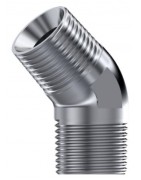 CODO 45º MACHO-MACHO NPT INOXIDABLE FLUIDAL