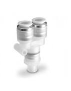 CONECTOR INSTANTANEO SALA LIMPIA EN " Y "